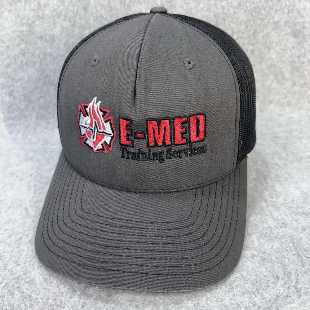 E-MED Training Services Richardson‎ 112FP Snapback Trucker Hat Gray